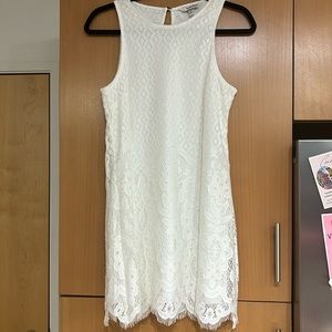 NWOT Speechless XS white dress with adorable detailing